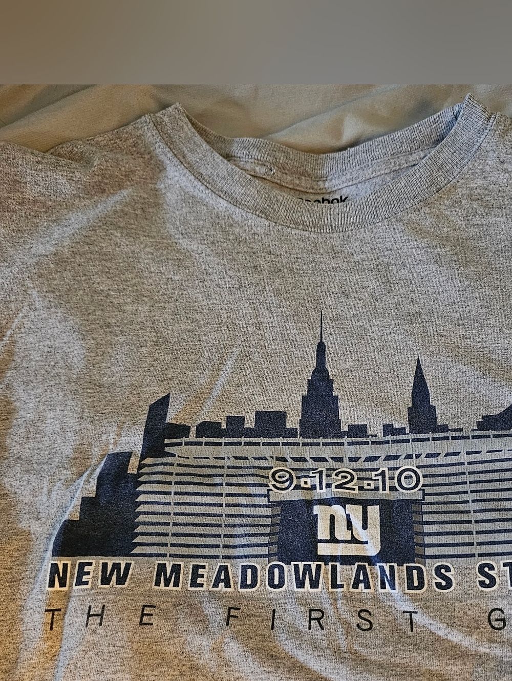 New York Giants First Game At Meadowlands Tee
